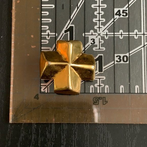 Robert Lee Morris Gold Cross Earrings (Rare) - Picture 4 of 5